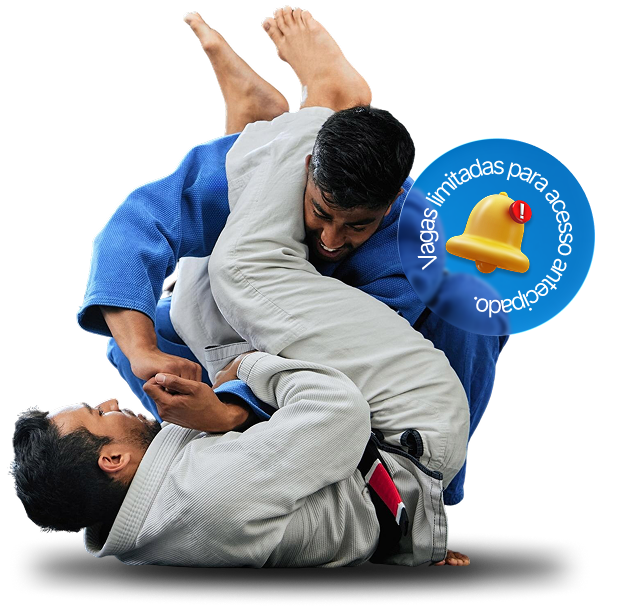 Atletas de Jiu-Jitsu lutando